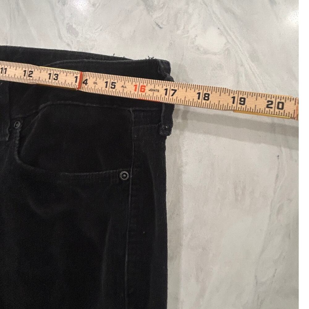 Black NYDJ corduroy pants low rise boot cut size 12 Petite - Picture 7 of 9